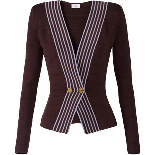 Elisabetta Franchi cardigan a righe - marrone