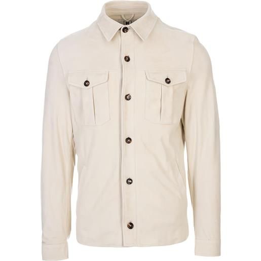 Kired giacca-camicia con tasche - bianco