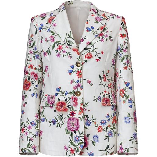 LIU JO blazer a fiori - bianco