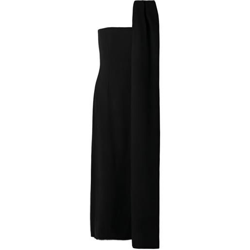 The Row asymmetric draped dress - nero