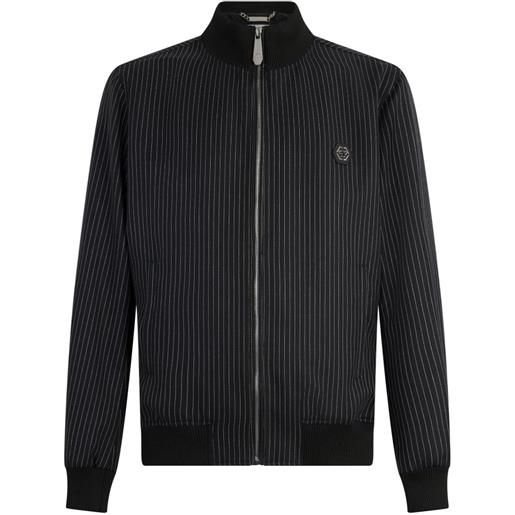 Philipp Plein giacca sportiva a righe - nero