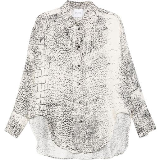 Nude printed shirt - toni neutri