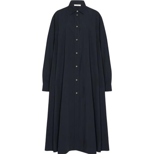 The Row zeph buttoned shirt-dress - nero