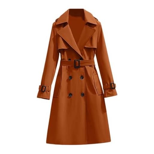Generico Giacca Invernale Donna Taglie Forti, Cappotto Tinta Unita Giacca da Sci Donna con Risvolto Comode Giubbotto Pelosa Abbigliamento Offerte Elegante Cappotti Fleece Giacche Outdoor