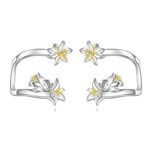 SLUYNZ Orecchini pendenti in argento sterling 925 margherita per donne, adolescenti e ragazze SLUYNZ Orecchini pendenti in argento sterling 925 margherita per donne, adolescenti e ragazze