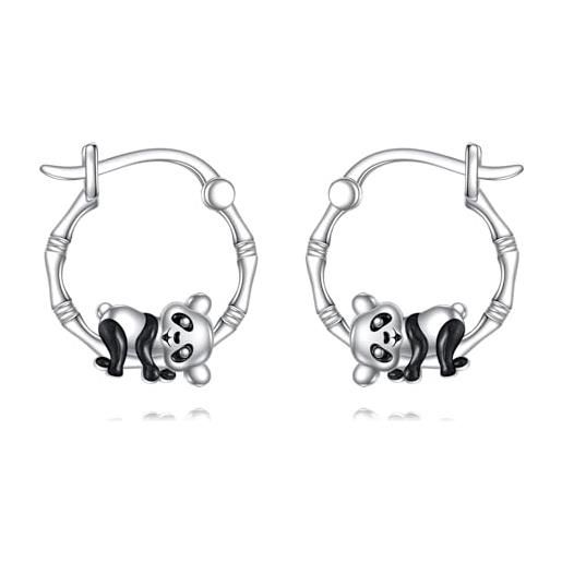 Orecchini a forma di coniglio di perle in argento sterling 925