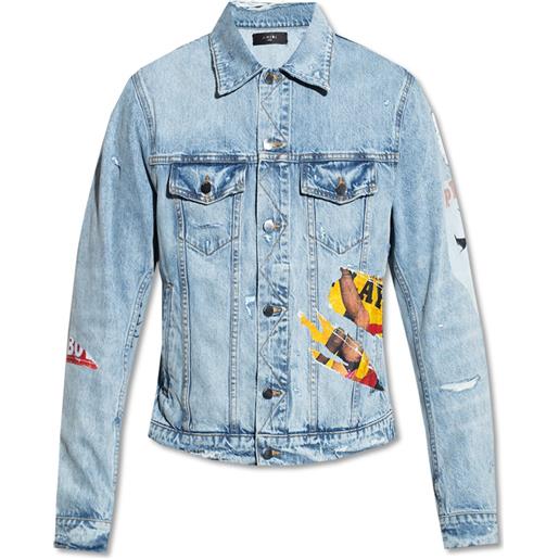 Amiri playboy magazine trucker denim jacket