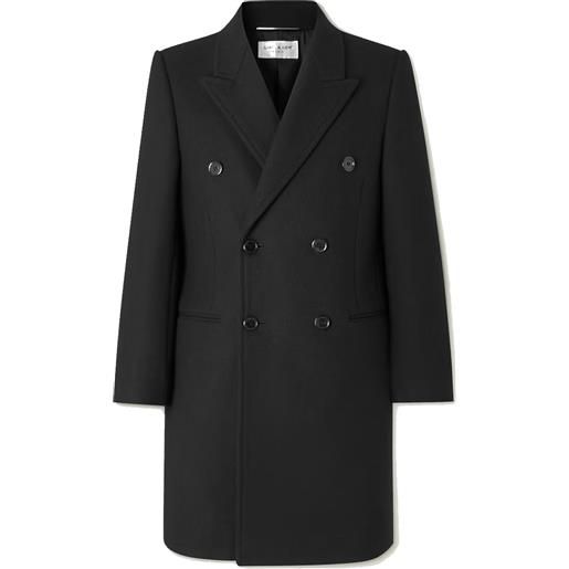Saint laurent double-breasted wool coat