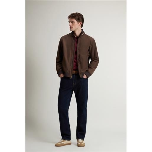 Woolrich uomo bomber lewis in light ramar marrone taglia s