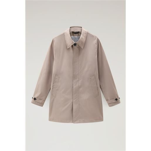 Woolrich uomo soprabito new city in urban touch beige taglia m