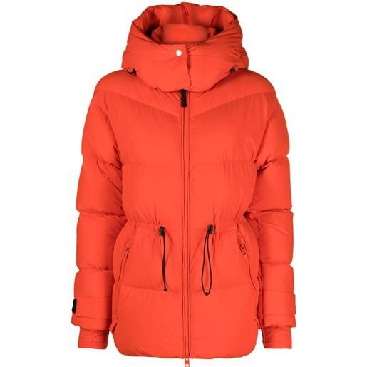 Woolrich piumino matt con cappuccio - arancione