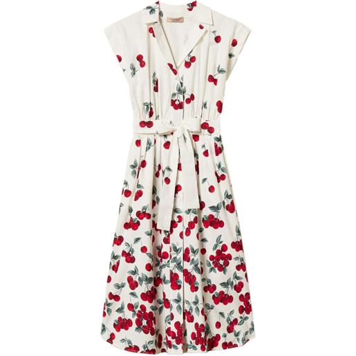 TWINSET abito midi con stampa - toni neutri
