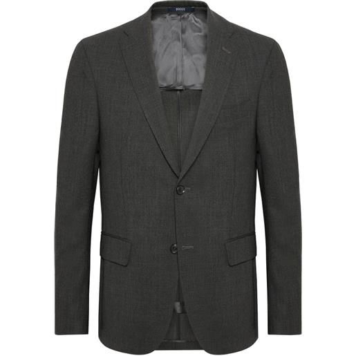 Boggi Milano blazer in lana con tasca - grigio