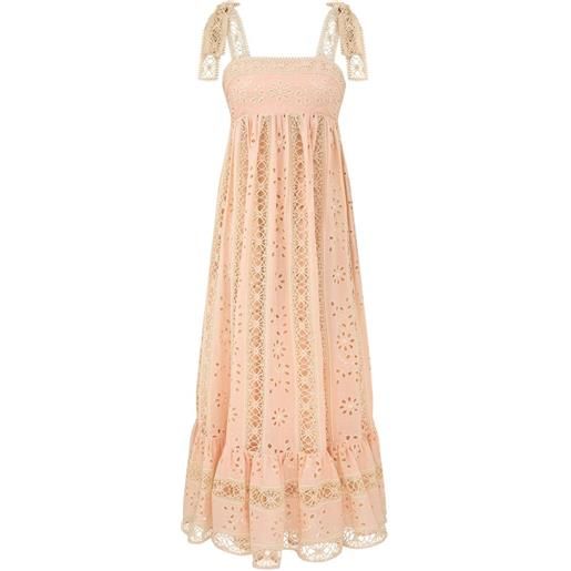 ZIMMERMANN abito lungo a righe - rosa