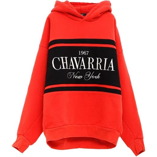 Willy Chavarria felpa gilroy con cappuccio - rosso