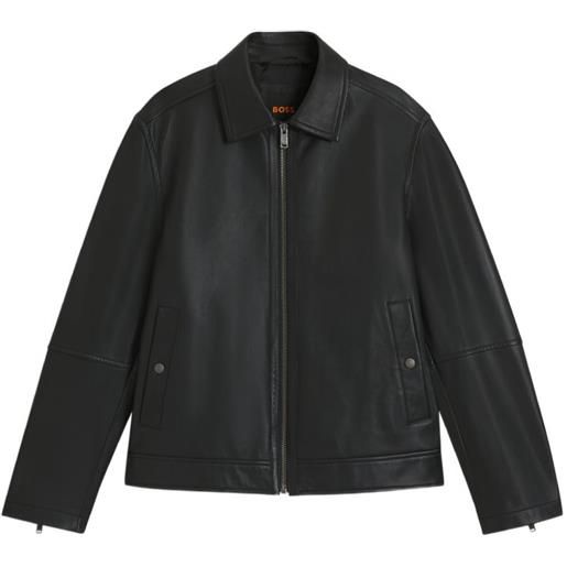 BOSS giacca jogear con zip - nero