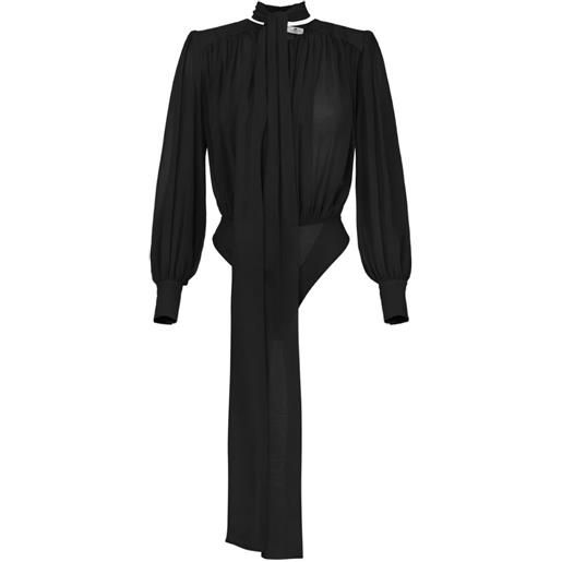 Elisabetta Franchi body con nodo - nero