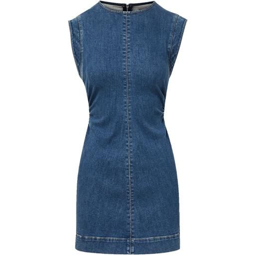 Veronica Beard abito corto denim imara - blu