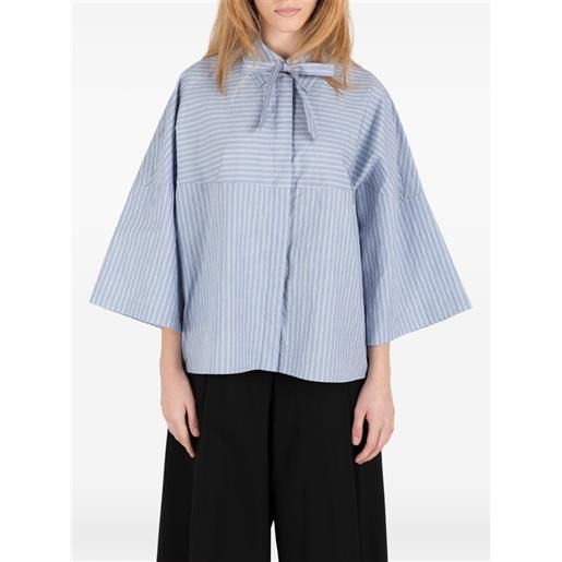Société Anonyme camicia sakamoto a righe - blu