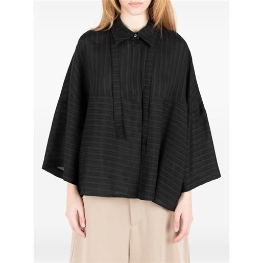 Société Anonyme camicia sakamoto a righe - nero