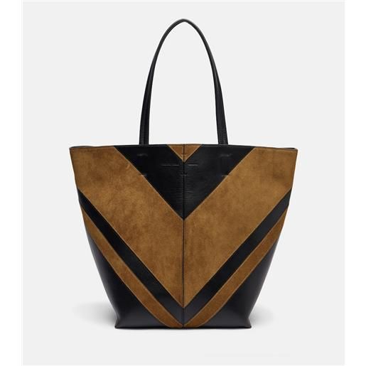Phoebe Philo borsa pot cabas in suede e pelle