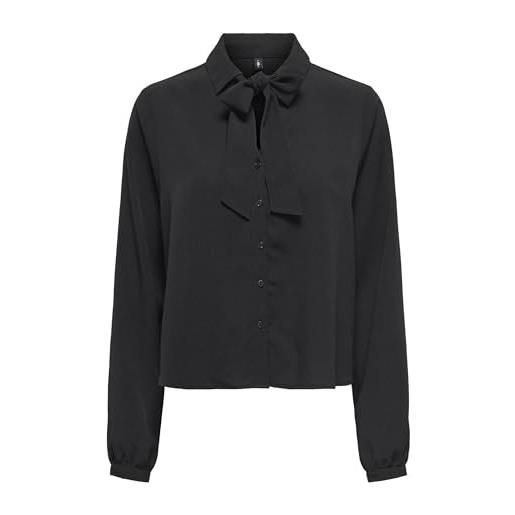 ONLY onlnova life elite l/s tyla bow top, nero, xs