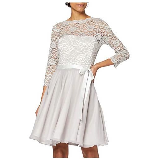 Swing vestito fiona donna, multicolore (greywhite/silver), 34