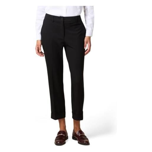 Oltre: pantaloni in tessuto scuba crêpe nero. 46 stagione autunno inverno 2024