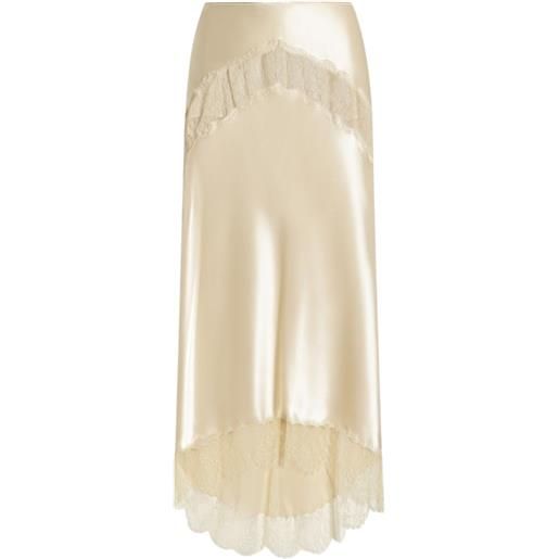 Dolce & Gabbana gonna in raso di seta - toni neutri