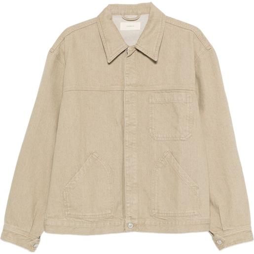 Jeanerica giacca-camicia denim nossia - toni neutri