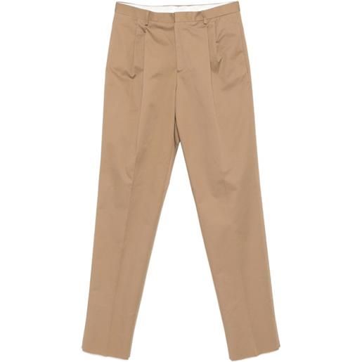 Lardini pantaloni patimur con pieghe - toni neutri