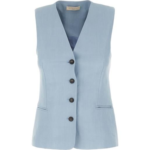Antonelli gilet con bottoni - blu