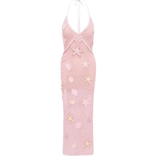 LoveShackFancy abito macie lungo - rosa