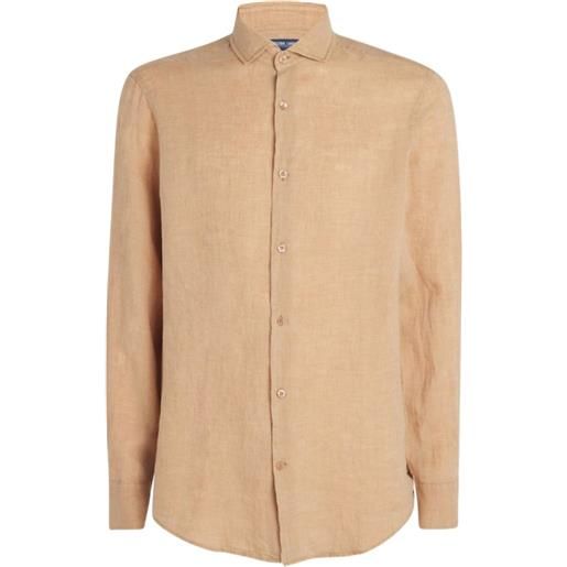 Frescobol Carioca camicia con bottoni - toni neutri
