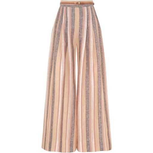 ZIMMERMANN wanderlust striped trousers - toni neutri