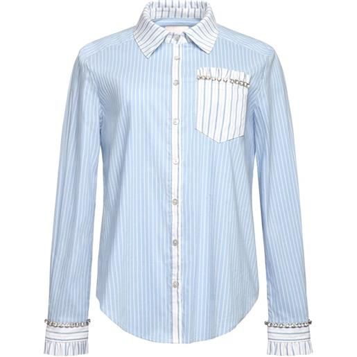 Cinq A Sept camicia dorsia con decorazione - blu