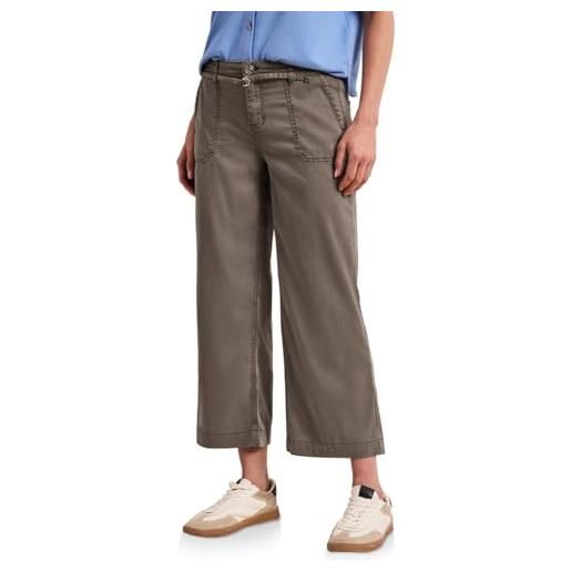 Street One jeans colorati wide leg brown wash 26