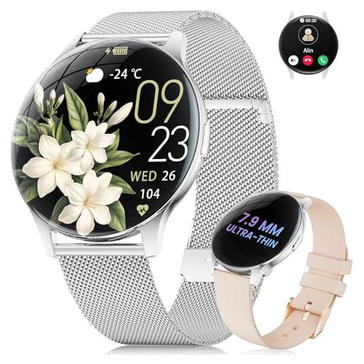 LIGE Smartwatch Donna con Chiamate Whatsapp, 1.32 Diamante Orologio