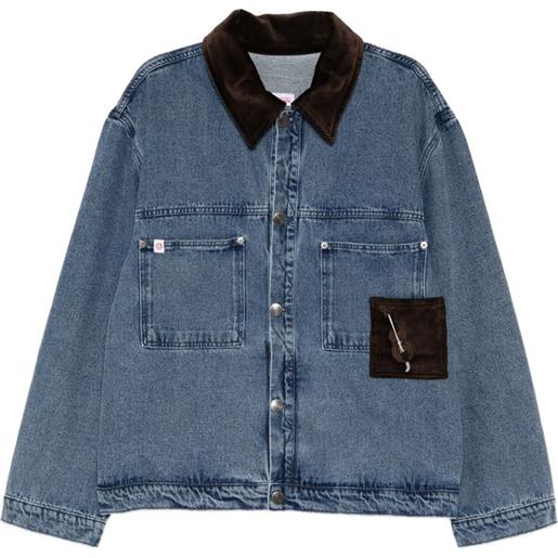 Charles Jeffrey Loverboy giacca denim a coste - blu