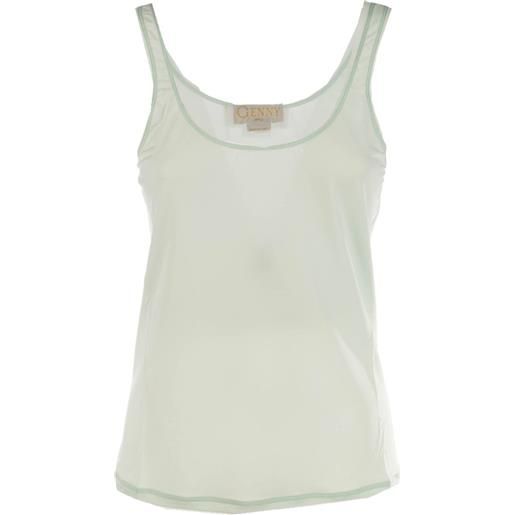 Genny scoop-neck tank top - verde
