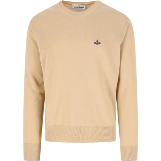 Vivienne Westwood maglione alex orb girocollo - toni neutri