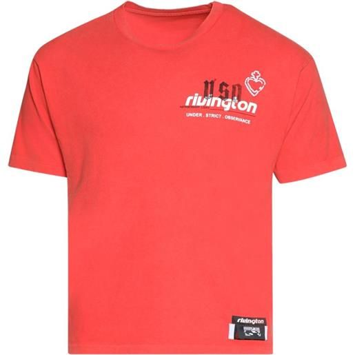 RIVINGTON ROI REBIS t-shirt membership uso con stampa - rosso