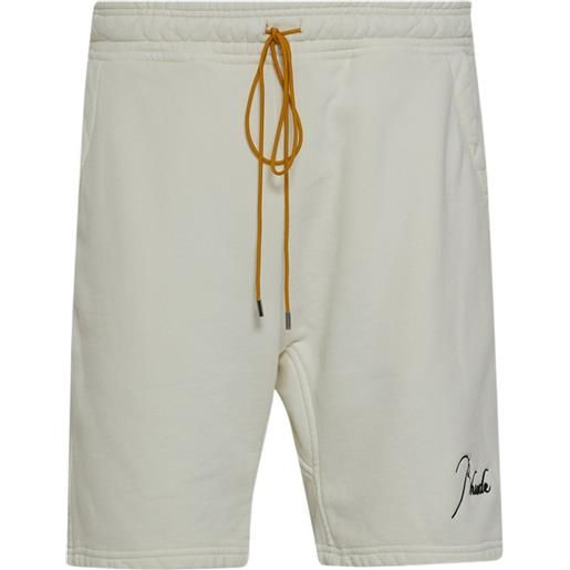 RHUDE shorts con coulisse century - toni neutri