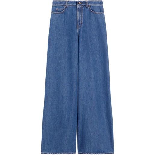 Max Mara jeans a gamba ampia - blu