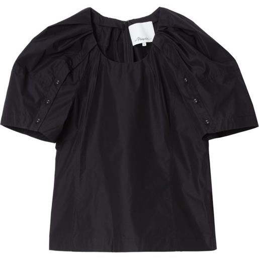 3.1 Phillip Lim top bloom con scollo ampio - nero