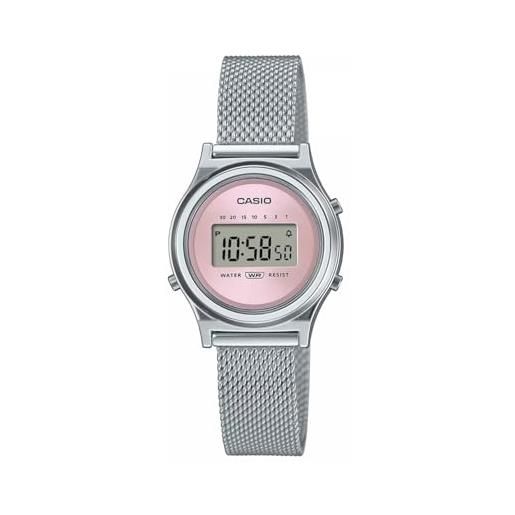 Casio Orologio Digitale Uomo Con Acciaio Inox – Telememo, Cronometro, Allarmi, Ora Mondiale