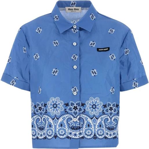 Miu Miu camicia stampa bandana
