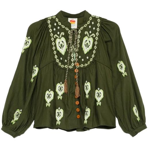 FARM RIO embroidered blouse