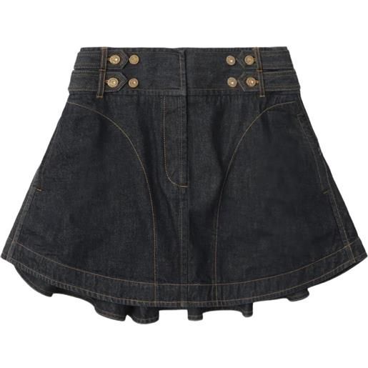 Zimmermann mini gonna cargo in denim