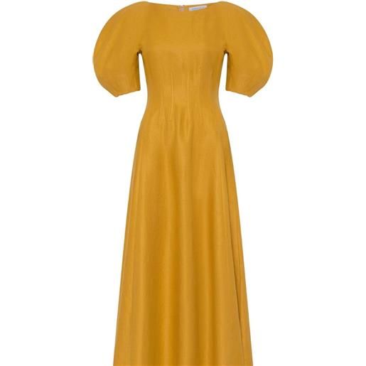 GABRIELA HEARST ranya puff sleeve maxi dress